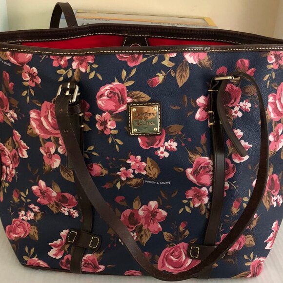 Navy Dooney & Bourke Tote Bag - Picture 1 of 7